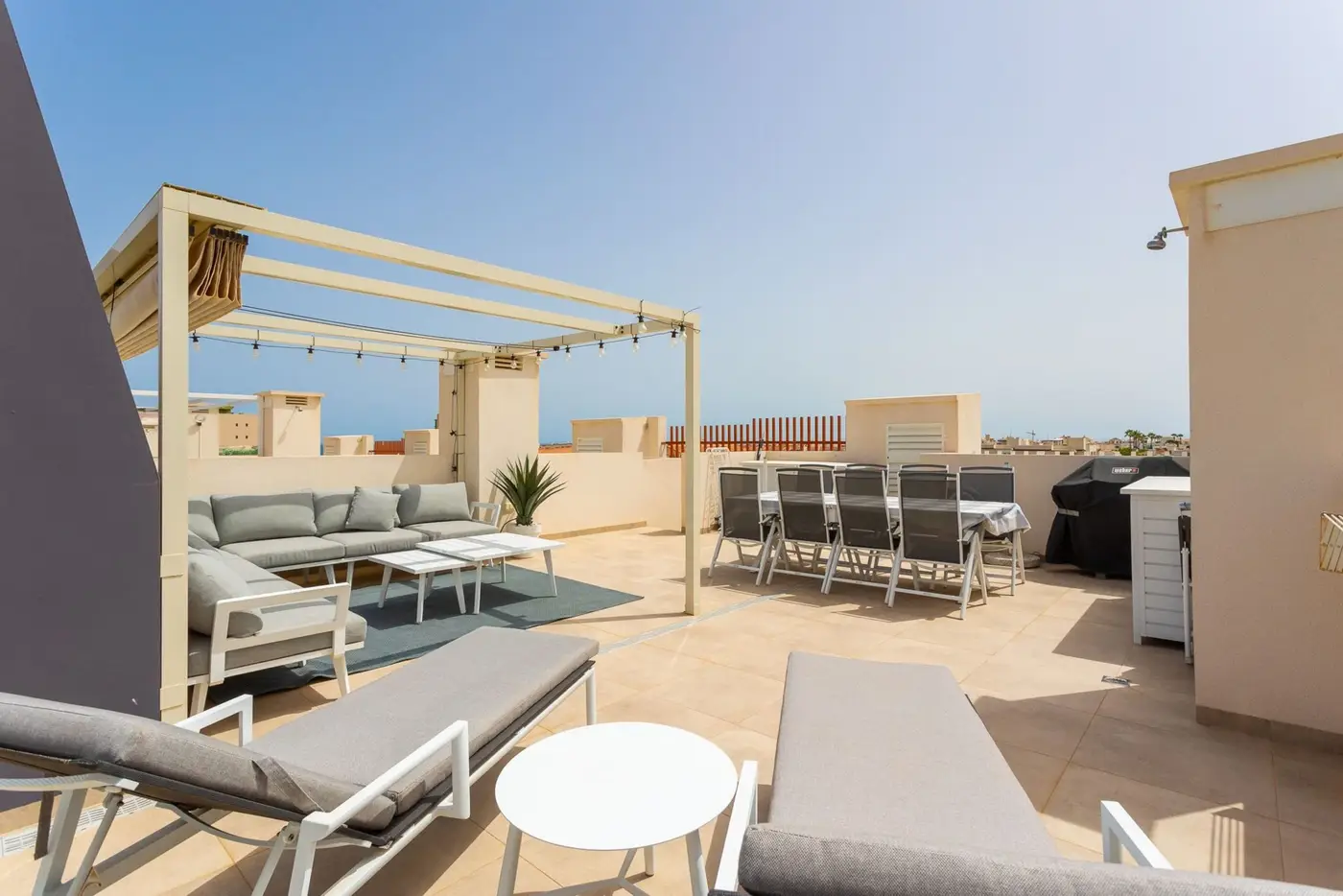 Mil Palmeras, Orihuela Costa – Leilighet med takterrasse, balkong og felles basseng